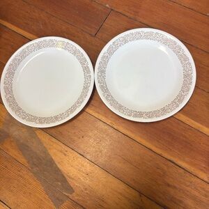 Vintage Corelle WOODLAND 8 inches plates - Set of 2